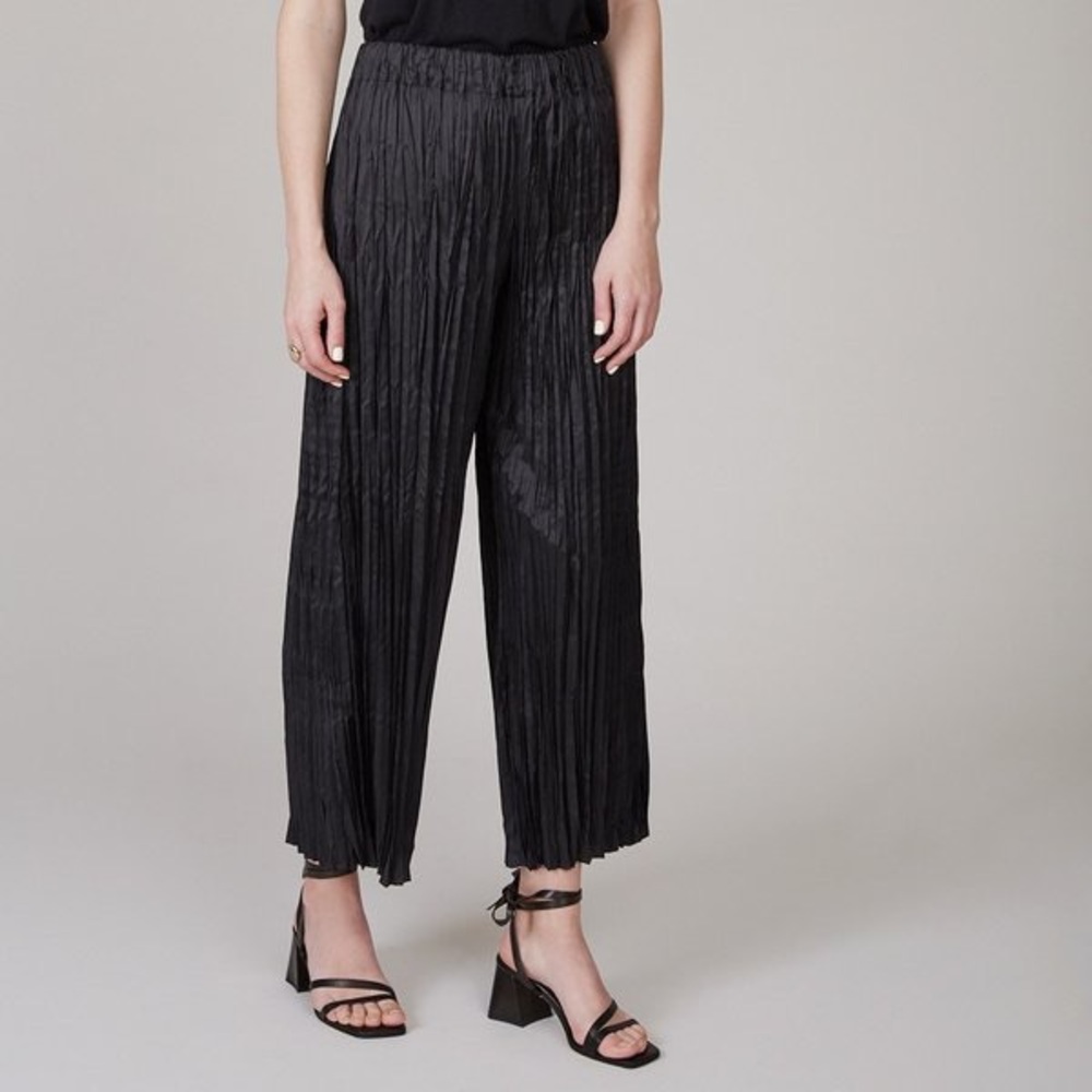 Shaina Mote Harlo Crinkle Onyx Black Pant